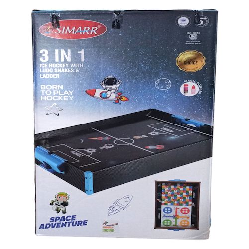 3 in 1 Ice Hockey With Ludo Snake & Ladder