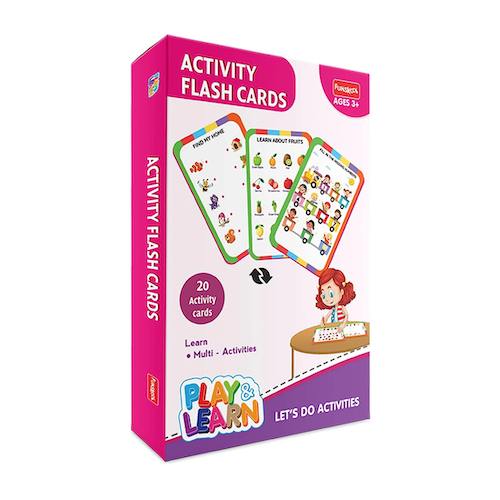 Funskool Play & Learn Activity Flash Cards- Multicolour