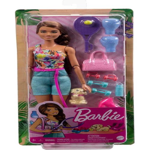 Barbie Wellness Doll, Workout Theme with Accessories