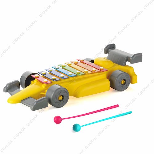 Chanak Musical Car Xylophone Toy, Plastic Car Xylophone for Kids, Musical Car Xylophone for Kids, Non-Toxic Suitable for Kids Above 3 Years, BIS Approved (Car Xylophone)