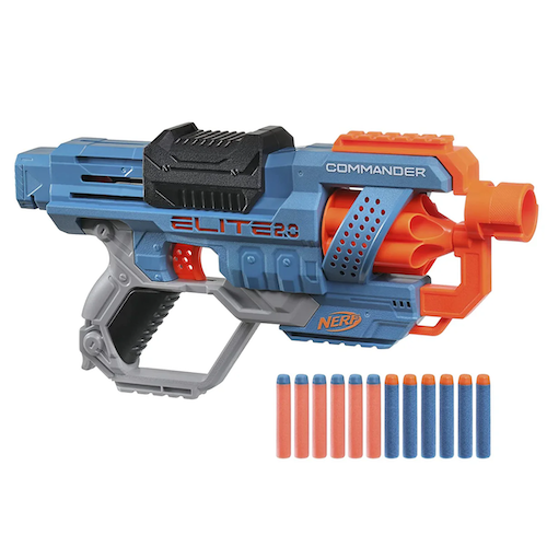 Nerf Elite2.0 Commander RD-6 Foam Blaster Gun,