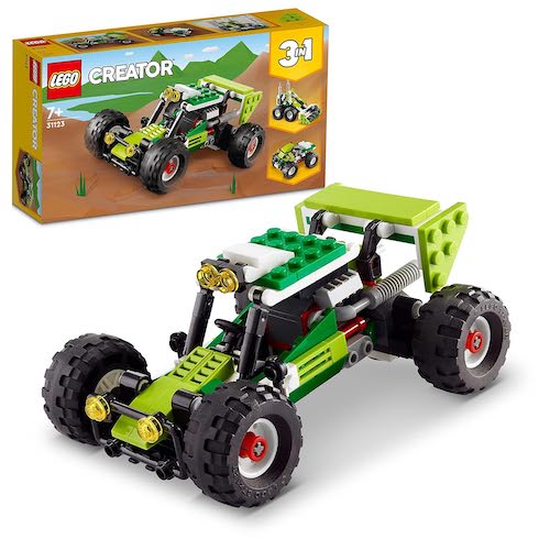 LEGO Creator 3in1 Off-Road Buggy 31123 Building Kit (160 Pcs),Multicolor