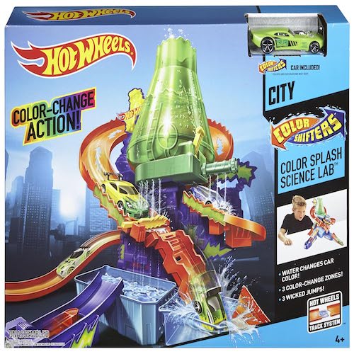 Hot Wheels Metal Shifters Color Splash Science Lab Playset, Multicolor