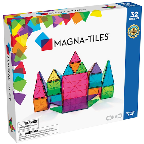 Magna Tiles Clear Colors 32 Piece Set