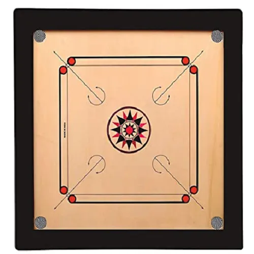 Color Coated Square Wooden Carrom Board For Playing Designed For: Adults